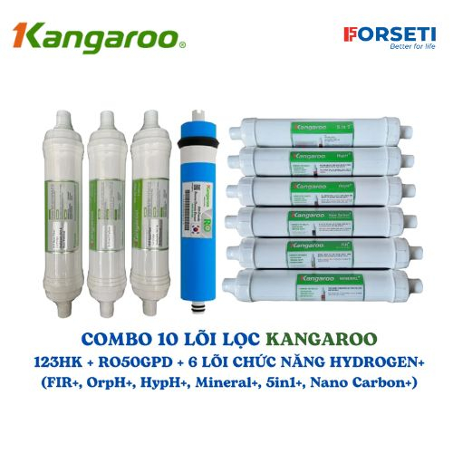 Combo 10 Lõi Lọc Nước Kangaroo Dòng Hydrogen (Model KG10A4, KG100HK...)