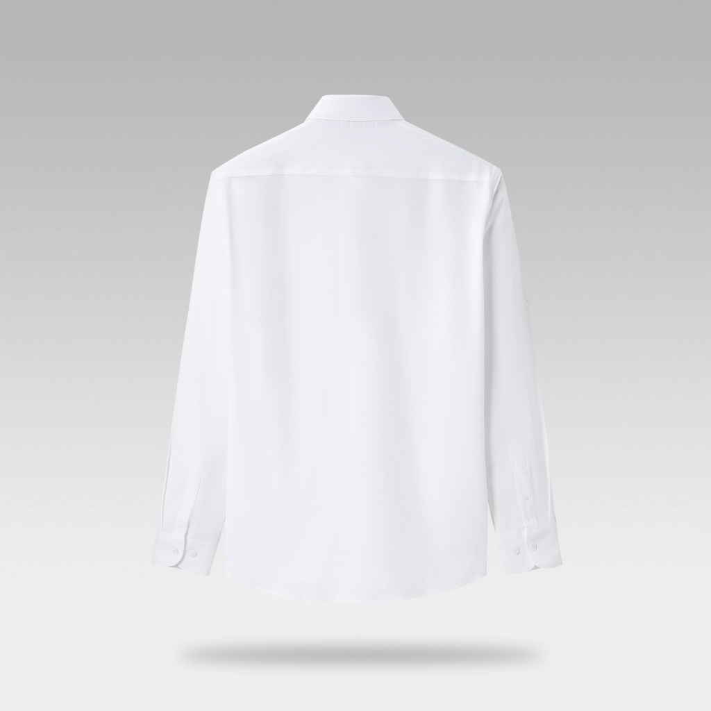 HLA - Áo sơ mi nam dài tay công sở màu trơn cotton thoáng mát mềm mại Formal cotton long-sleeved Shirt