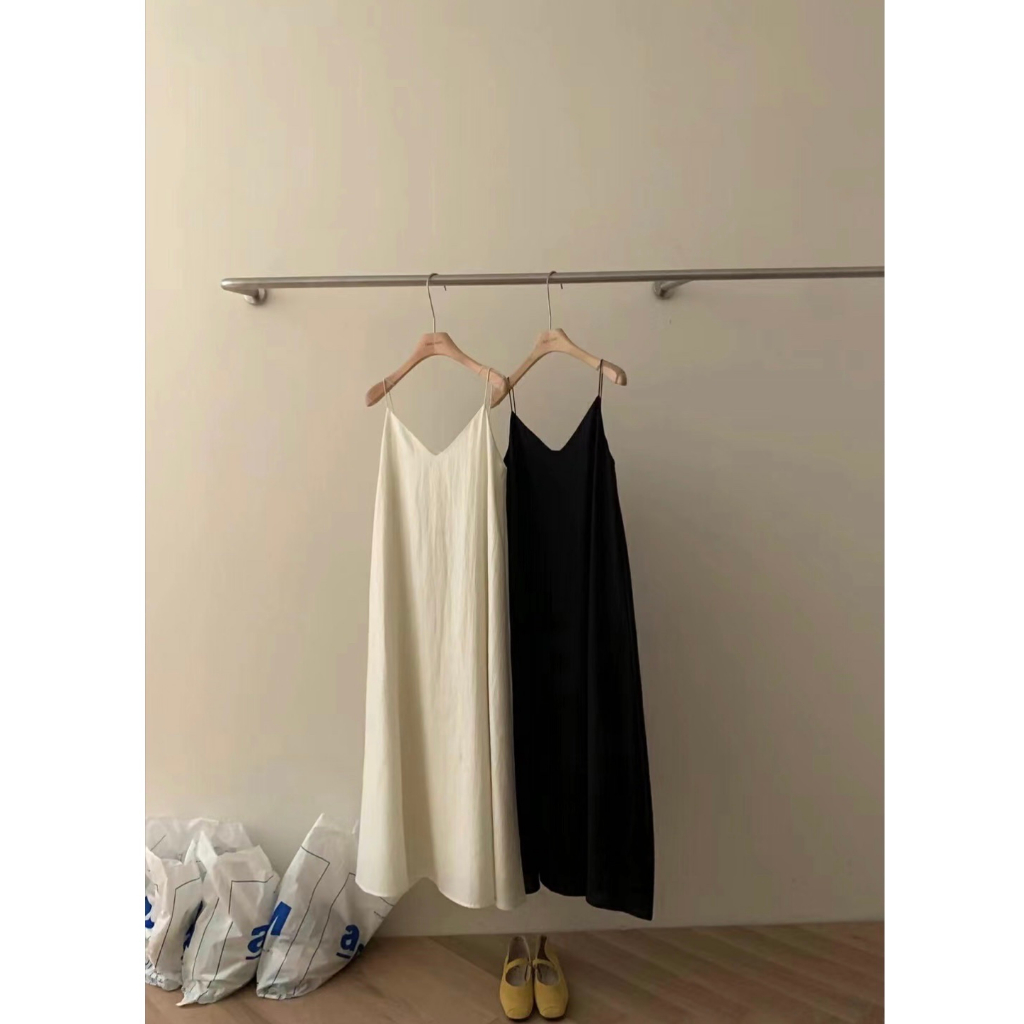 Váy dây suông cao cấp xuất Hàn 30153 I MISS LINENE