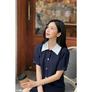 Váy dáng suông phối cổ đức basic CALIE VS050