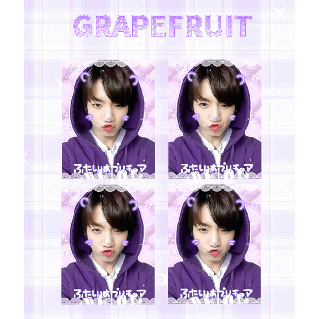 Sticker tấm BTS size 7x9- Sticker Kookie tím-Giá siêu rẻ