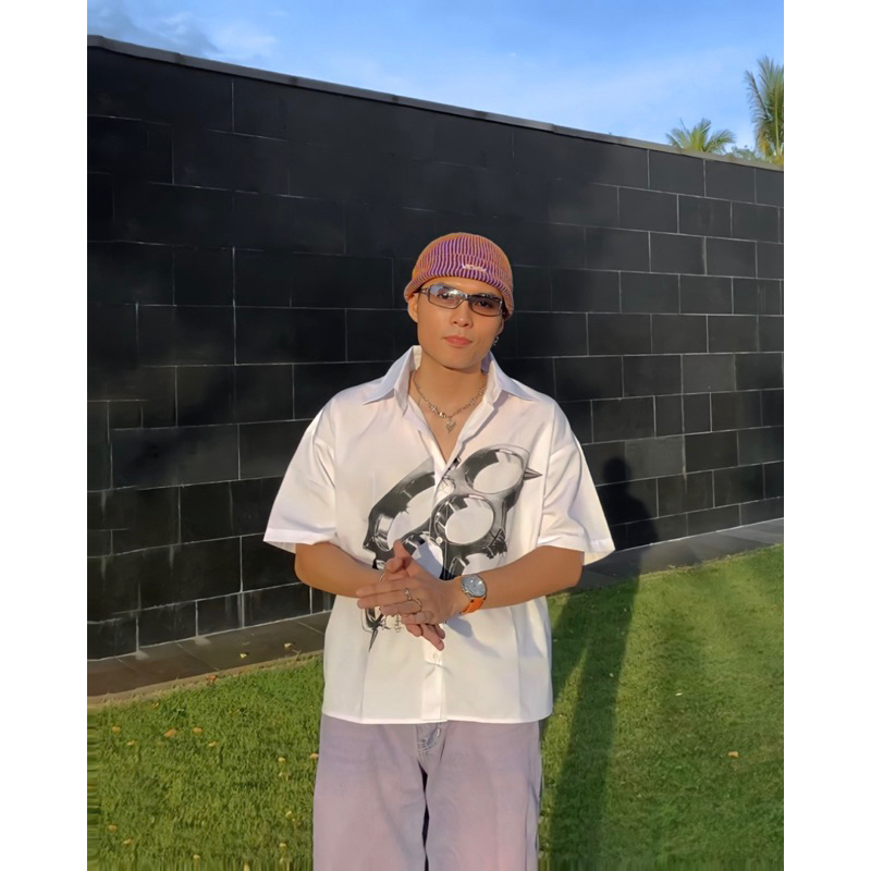 Asylum Knuckles Shirt | Áo Sơ Mi Boxy Crop Unisex