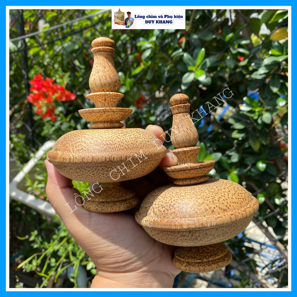 Nậm tre già lồng chim chào mào cực đẹp, hàng thủ công Biên Hoà - phụ kiện lồng chim Duy Khang