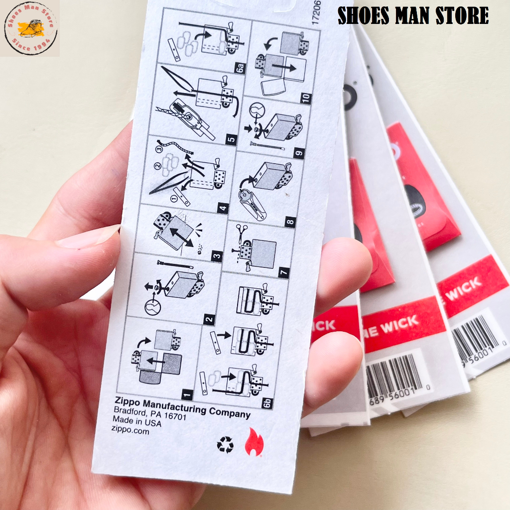 Tim Zippo Chính Hãng USA, Bấc Zippo Chính Hãng USA