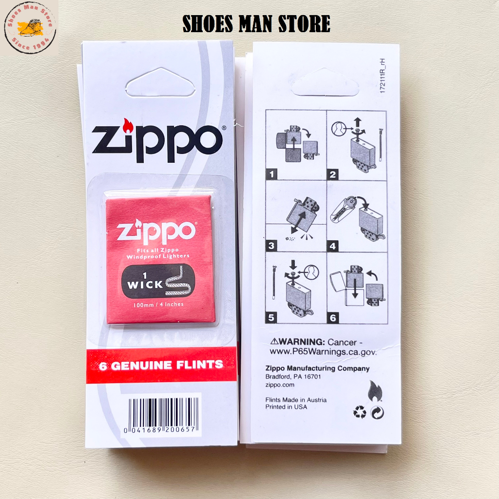 Tim Zippo Loại Thường, Bấc Zippo Loại Thường