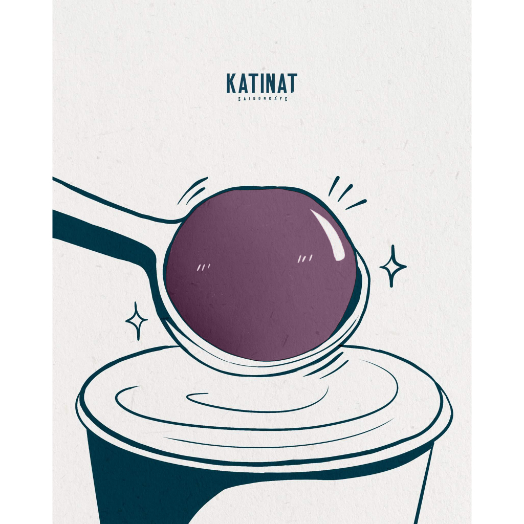 Cheese Ball Katinat - màu Cam - Hồng - Tím  Phô Mai Viên