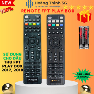 Remote điều khiển FPT Play Box, điều khiển đầu thu FPT Play Box 2017 - 2018 Tặng kèm 2 pin