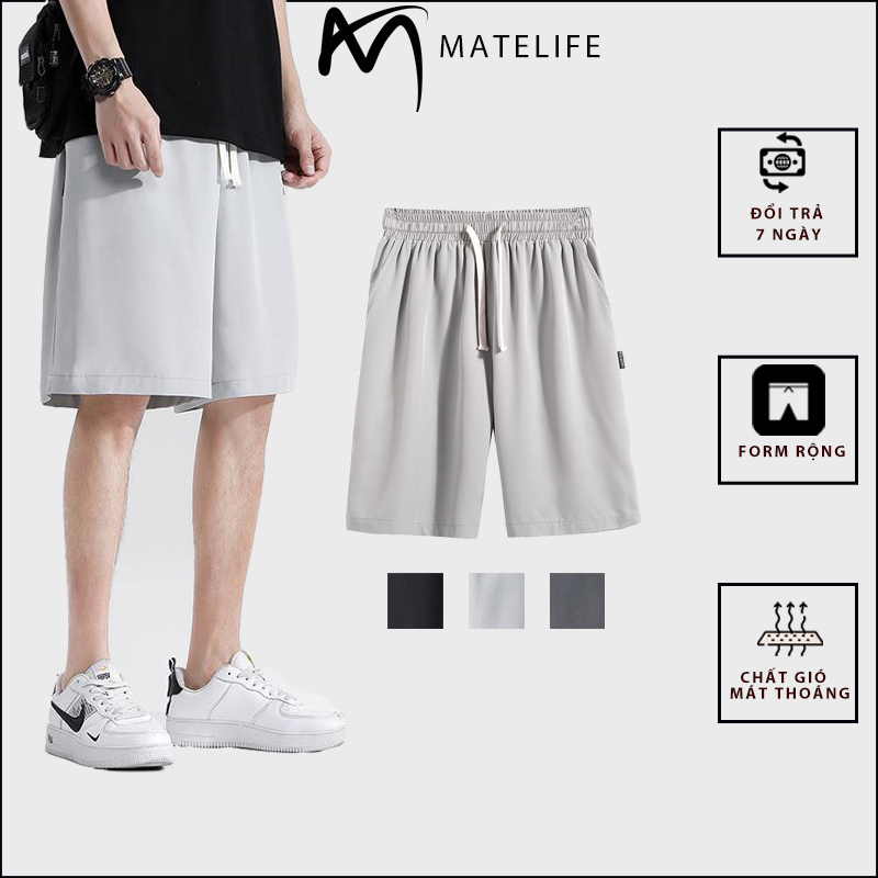 Quần Đùi Nam Thể Thao FORM rộng Regular fit MATELIFE Chất Vải Gió Cạp