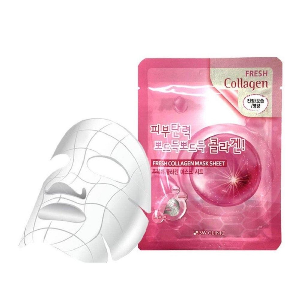 [HB Gift] Mặt Nạ Dưỡng Da Trắng Sáng 3W Clinic Fresh Mask Sheet 23ml | BigBuy360 - bigbuy360.vn