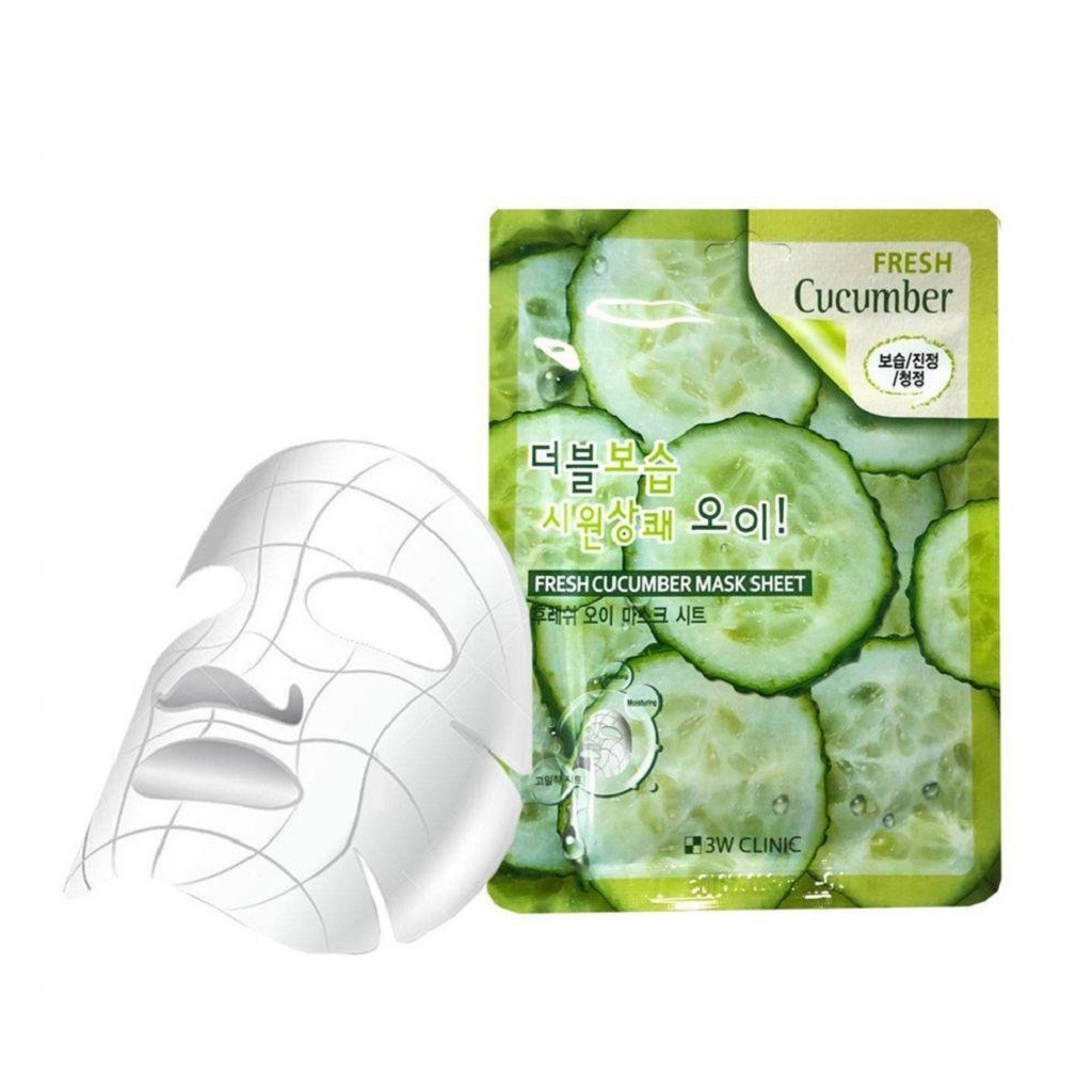 [HB Gift] Mặt Nạ Dưỡng Da Trắng Sáng 3W Clinic Fresh Mask Sheet 23ml | BigBuy360 - bigbuy360.vn