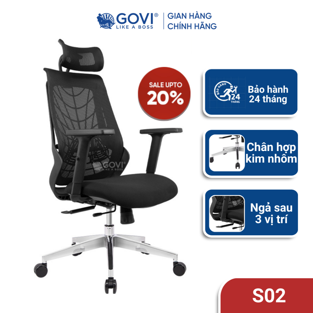 Ghế công thái học Ergonomic Solid S02