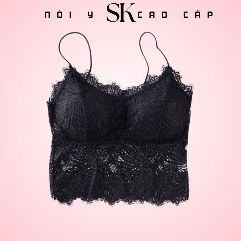 Áo lót Bra ren ,Áo bra 2 dây có đệm ngực dáng croptop 2817