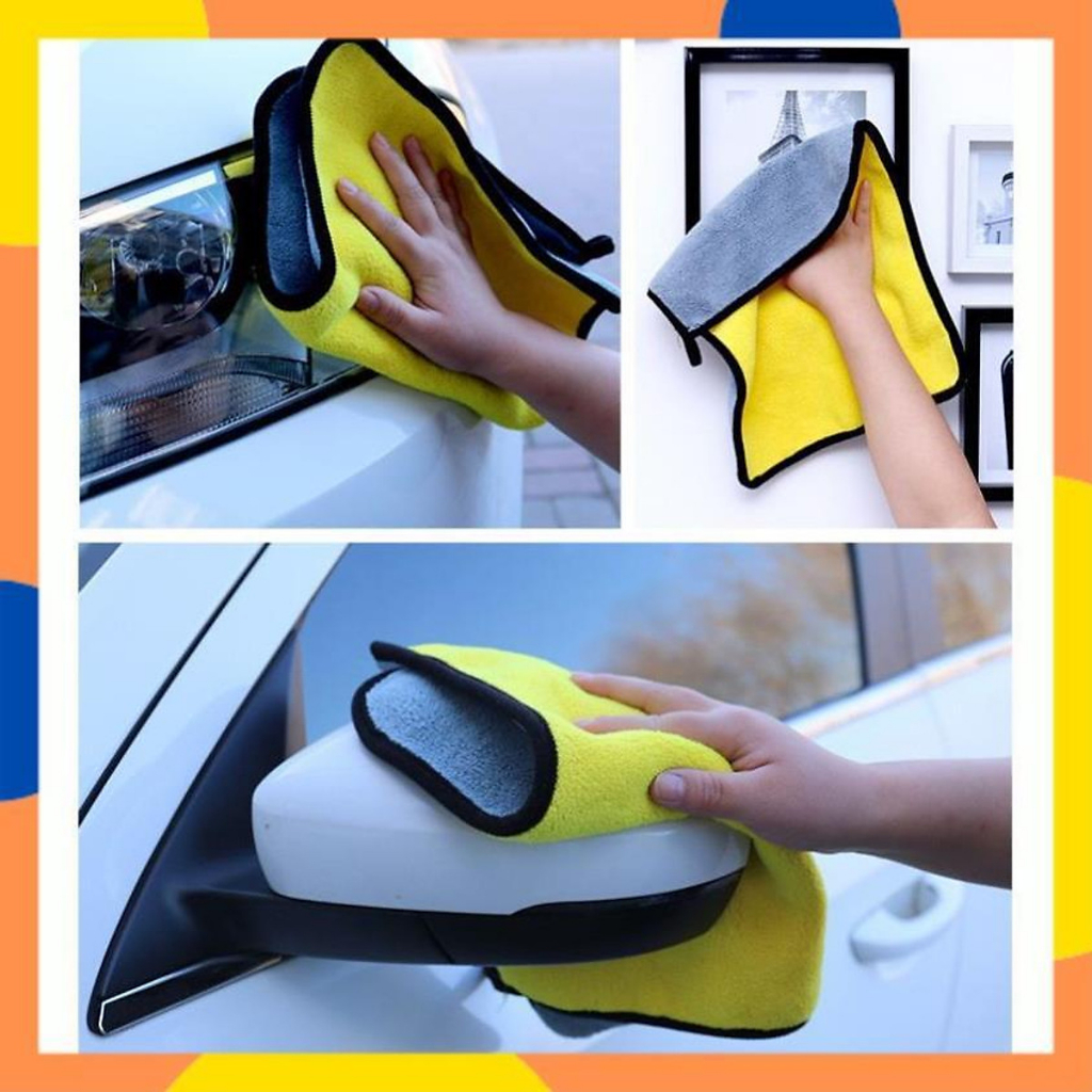 Khăn lau siêu sợi MicroFibe siêu thấm, không xổ lông