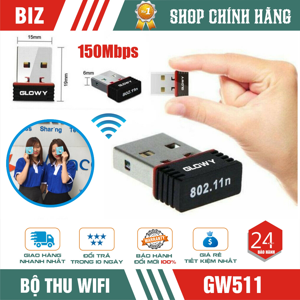 USB WIFI LB-LINK thu wifi cho máy tính bàn, laptop - Bảo hành Chính hãng 24 tháng !!!