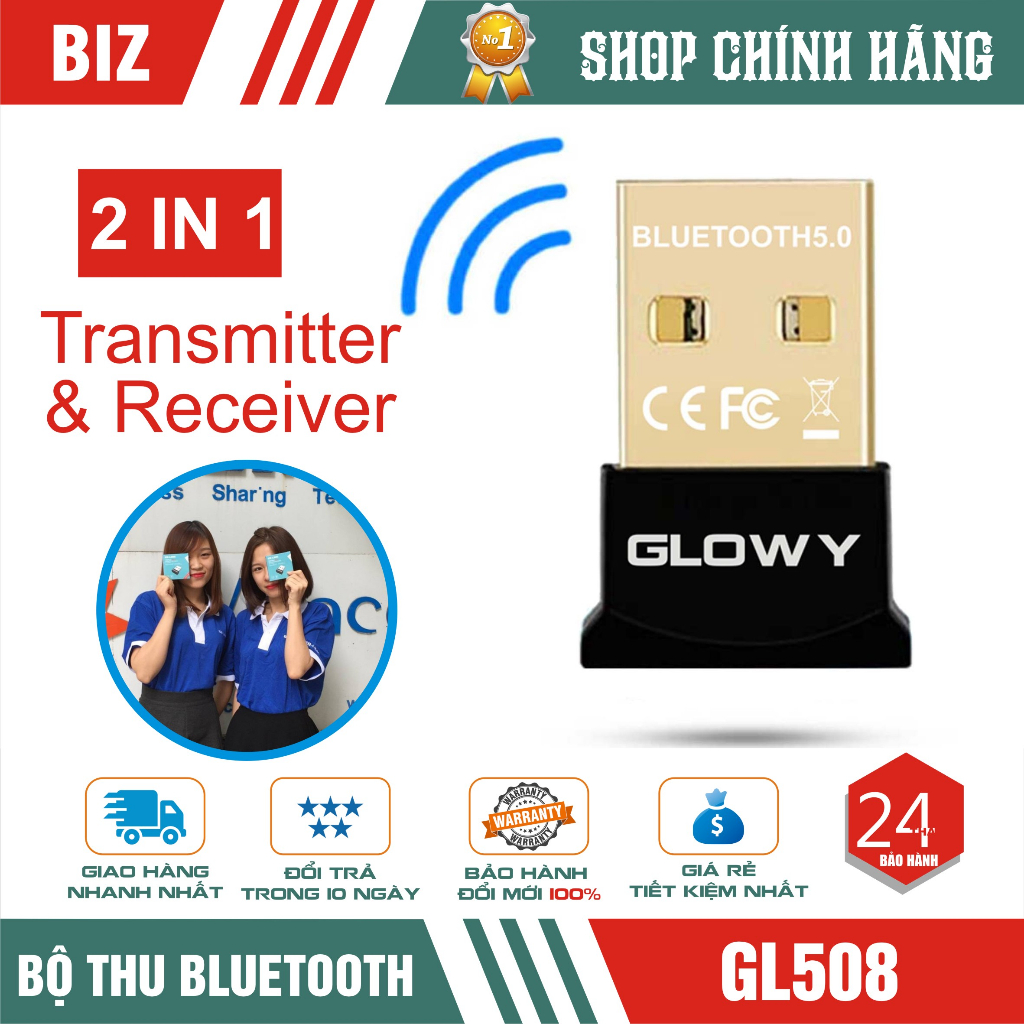 USB Bluetooth chính hãng Orico, Gloway BTA-508 | BTA-409 | Chuyển loa thường thành loa Bluetooth - Bảo hành 12 tháng!!!