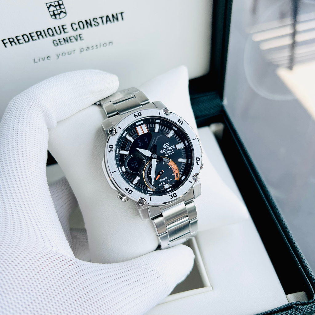 Đồng Hồ Nam Casio Edifice ECB-20D-1A Dây Kim Loại - Kết Nối Điện Thoại Chính Hãng