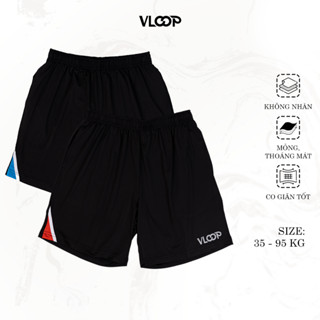 Quần Thể Thao VLOOP, Quần Short Thể Thao Nam Nữ Ngắn Chất Thun Lạnh Bốn Chiều Co Giãn Thoải Mái