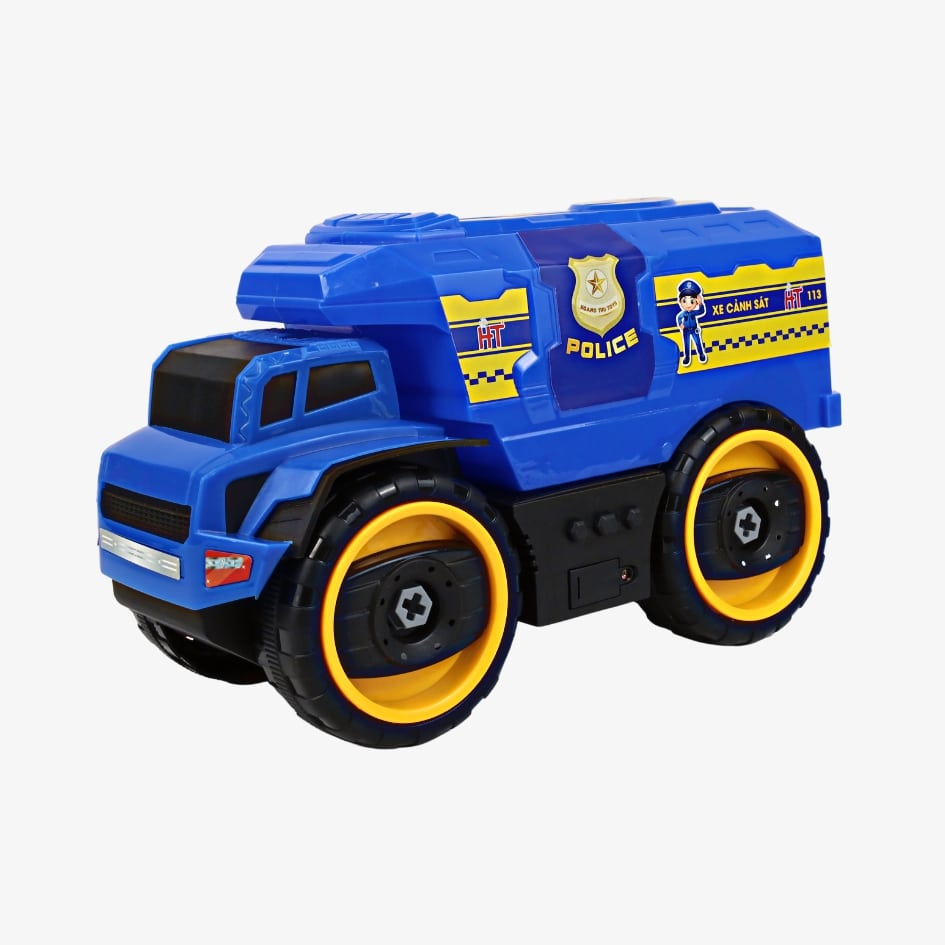 Đồ Chơi Xe Cảnh Sát, Cứu Thương Lắp Ráp Thông Minh Có Âm Thanh Vui Nhộn Hàng Việt Nam