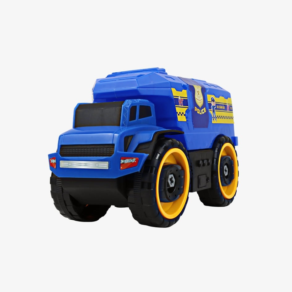 Đồ Chơi Xe Cảnh Sát, Cứu Thương Lắp Ráp Thông Minh Có Âm Thanh Vui Nhộn Hàng Việt Nam