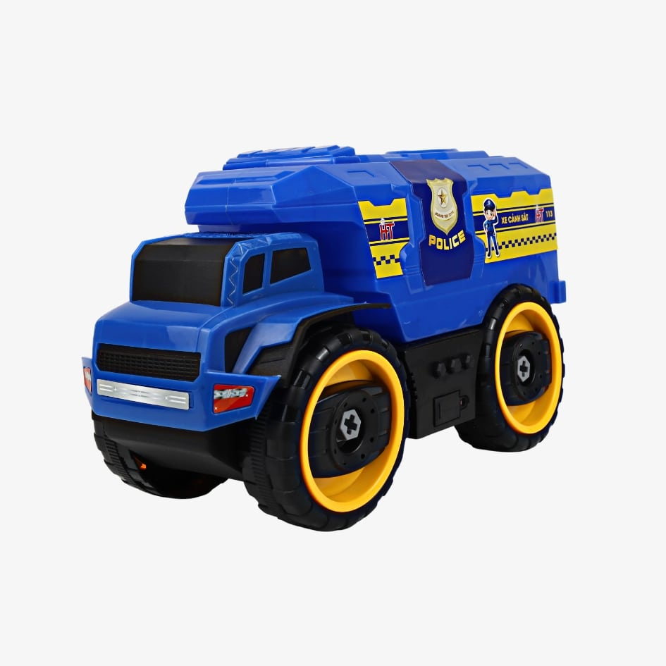 Đồ Chơi Xe Cảnh Sát, Cứu Thương Lắp Ráp Thông Minh Có Âm Thanh Vui Nhộn Hàng Việt Nam