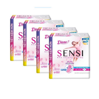 Băng vệ sinh Diana Sensi siêu mỏng cánh 20 miếng/gói