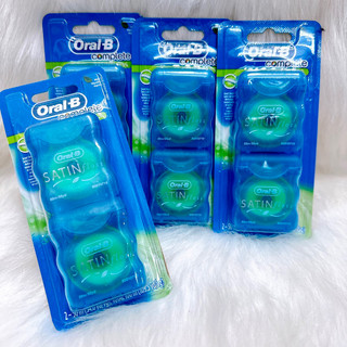 Chỉ nha khoa Oral- B Complete Satin FlossMint vĩ 2 hộp *50m