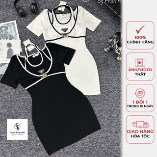 Đầm body yếm khoen ngực - carotshop