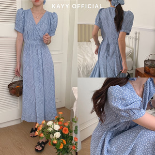 KAYY. Váy hoa nhí cổ V - Vhx