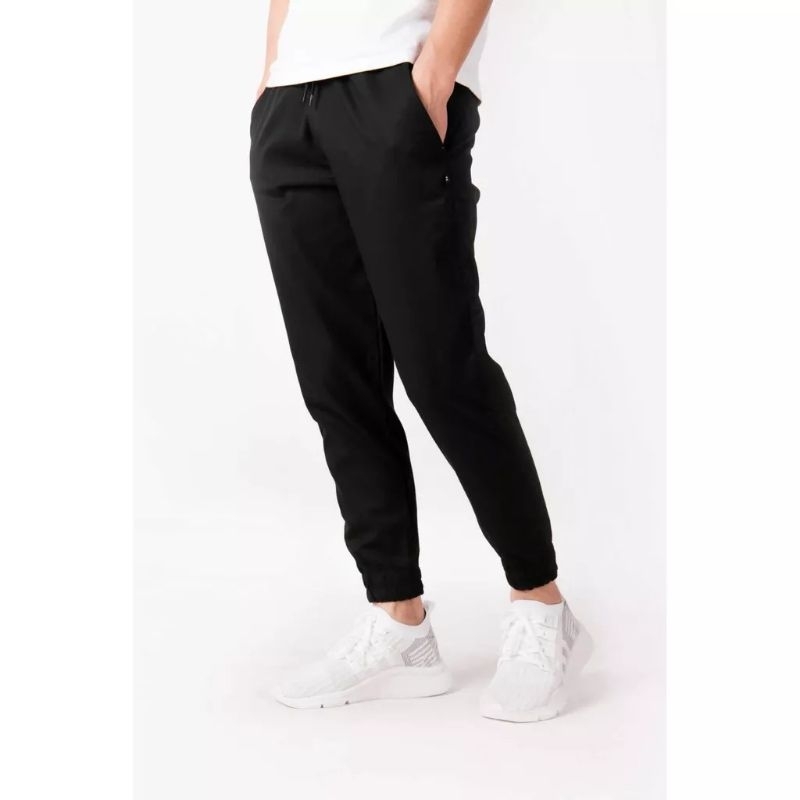 Quần jogger kaki nam nữ VETTINO trơn, bo chun gấu size M
