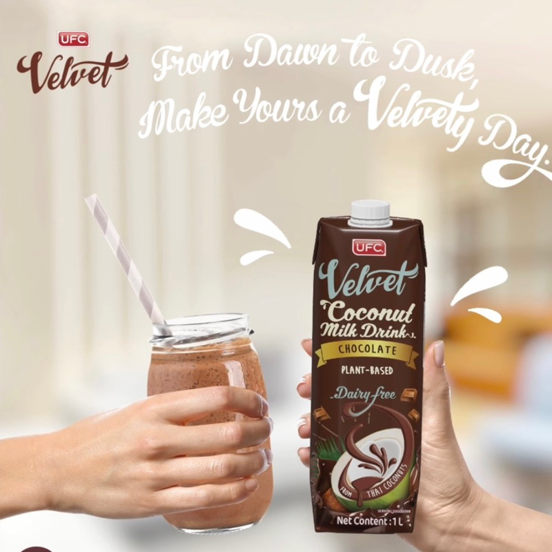 Sữa Dừa vị Socola UFC Velvet hộp 1 lít