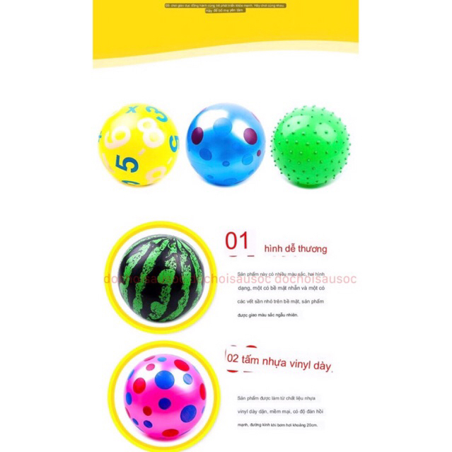 Bóng đá cao su bơm hơi hoạt hình ngộ nghĩnh