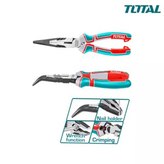 Kìm nhọn mũi cong 8 inch (trợ lực 30% dùng gấp) TOTAL THT24816S