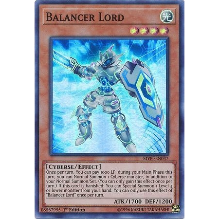 Lá bài thẻ bài Yugioh Balancer Lord – super Rare - Tặng bọc bài nhựa bảo quản