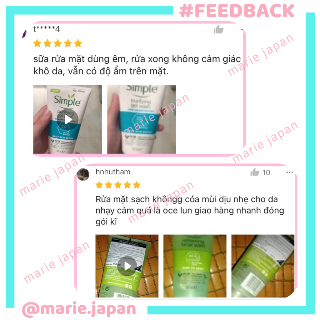 Sữa Rửa Mặt Simple Dạng Gel Nhẹ Dịu Cho Da Nhạy Cảm Kind To Skin Refreshing Facial Wash Tuýp 150ml