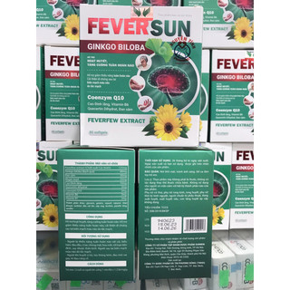 FEVER SUN HOẠT HUYẾT CẢI THIỆN DI CHỨNG SAU TAI BIẾN HỘP 80 VIÊN