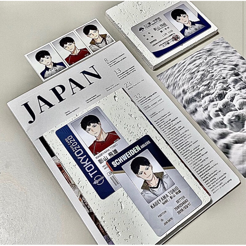 Thẻ bài haikyuu phiên bản giới hạn gồm card và id card haikyu