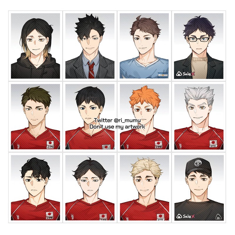 Thẻ bài haikyuu phiên bản giới hạn gồm card và id card haikyu