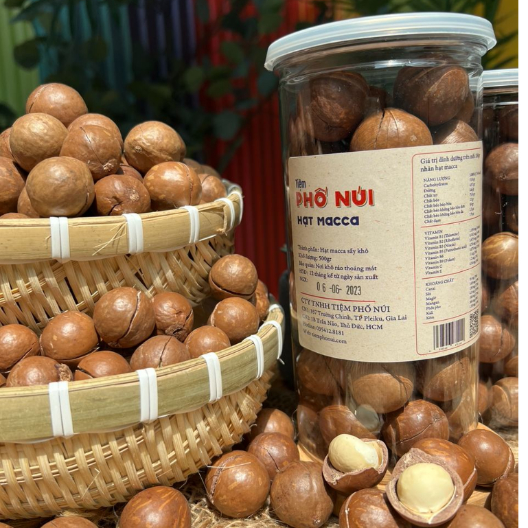 Hạt Macca Nứt Vỏ, Hạt Dinh Dưỡng Size Trung - 500gram