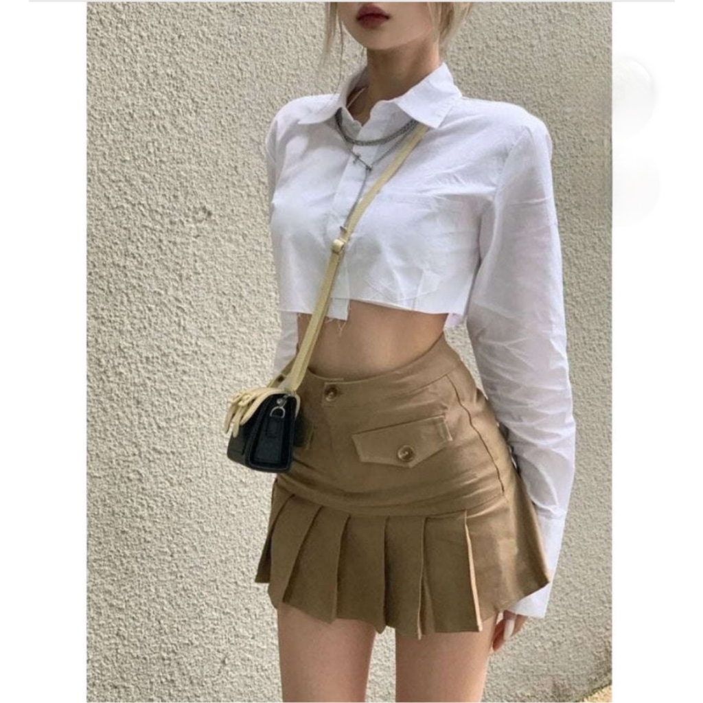 Áo Sơmi Croptop Thời Trang