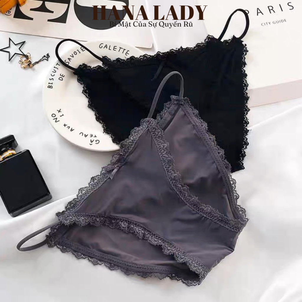 Quần lót quyến rũ - Quần chip dây thun cotton phối ren cao cấp LK097