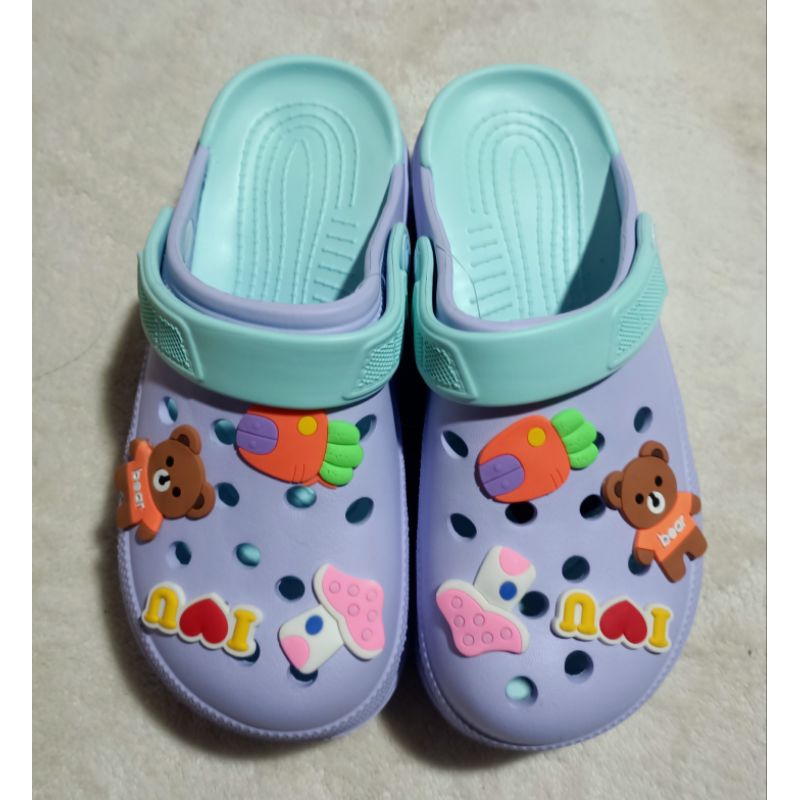 Dép sục nữ cao 6cm ,gắn kèm 8 sticker siêu xinh