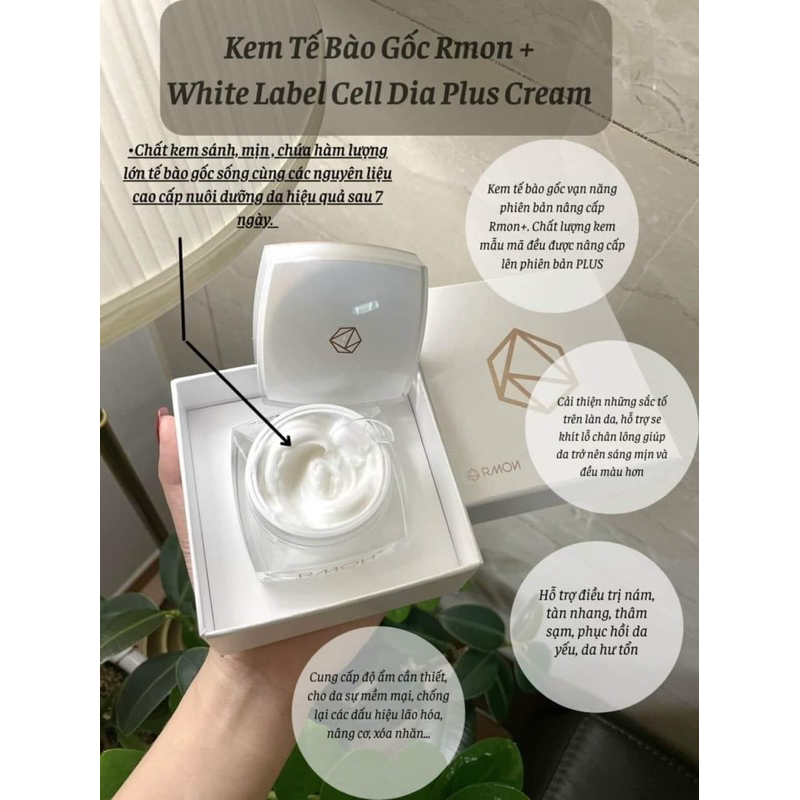 Kem tế bào gốc RMON Hàn Quốc giúp trắng mịn mờ thâm chống lão hoá tái tạo da