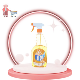 Nước lau bếp izi home chai 650ml siêu sạch