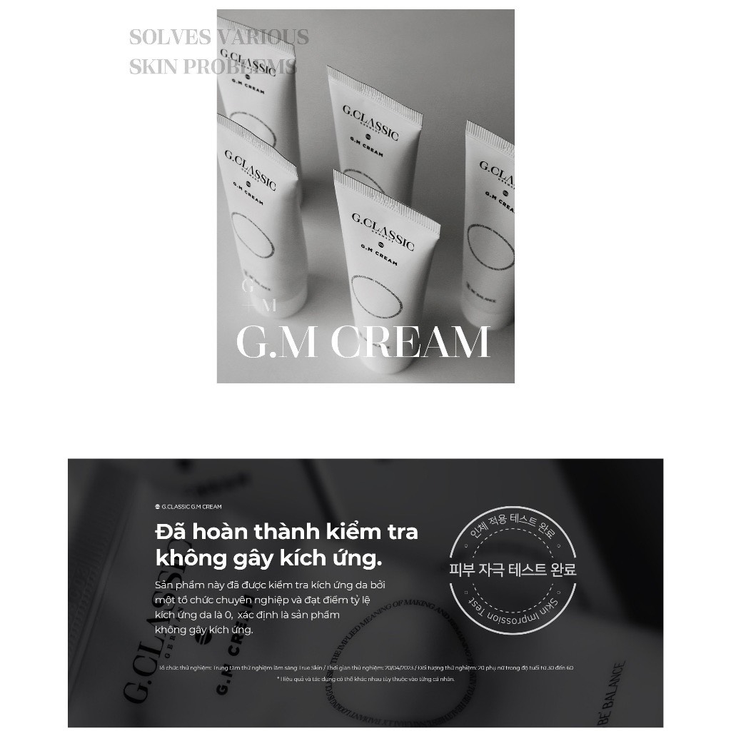 Kem dưỡng G.M Cream Gclassic - dưỡng trắng da, giảm nám, tàn nhang 50ml Bebalance
