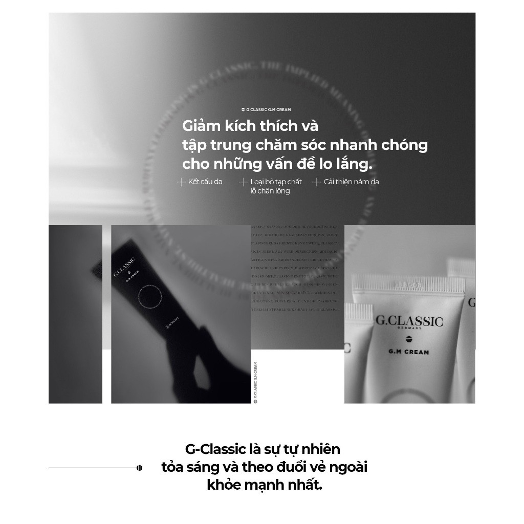 Kem dưỡng G.M Cream Gclassic - dưỡng trắng da, giảm nám, tàn nhang 50ml Bebalance