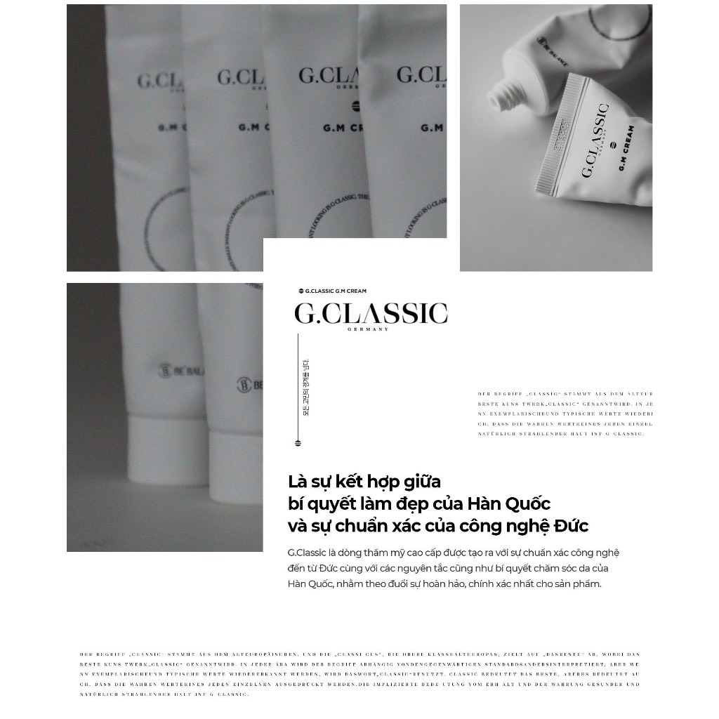 Kem dưỡng G.M Cream Gclassic - dưỡng trắng da, giảm nám, tàn nhang 50ml Bebalance