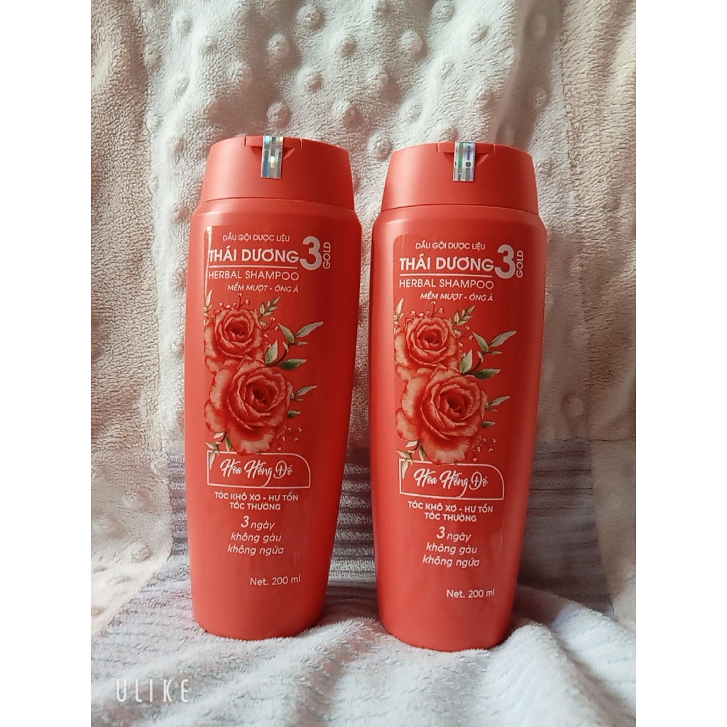 Dầu gội Thái Dương 3 Gold chai 200ml - hoa hồng pháp - Sao Thái Dương