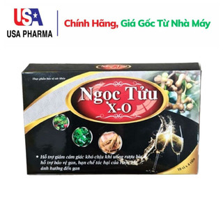 Viên uống giải rượu NGỌC TỬU X-O giảm các triệu chứng khó chịu khi uống bia, rượu, giảm tác hại đến gan – Hộp 4 viên