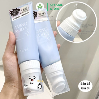  Sữa Rửa Mặt Nicor 120ml Tạo Bọt Dưỡng Ẩm Cho Nam Nữ Kèm Đầu Massage Silicon Rửa Sạch Sảng Khoái 