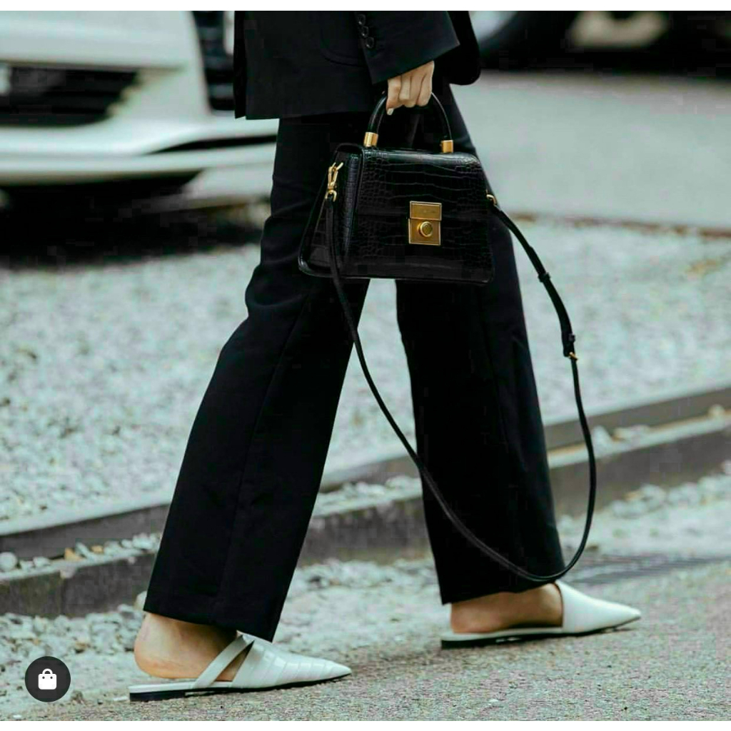 Túi xách ck da cá sấu đen CK2-50781127